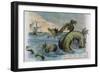 Sea Monster Looks at a Sailing Ship-R. Andre-Framed Photographic Print