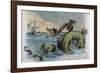 Sea Monster Looks at a Sailing Ship-R. Andre-Framed Photographic Print