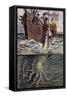 Sea Monster-null-Framed Stretched Canvas