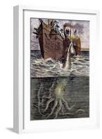 Sea Monster-null-Framed Giclee Print