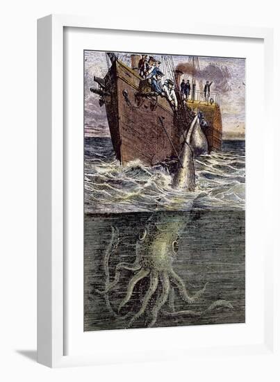 Sea Monster-null-Framed Giclee Print