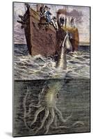 Sea Monster-null-Mounted Giclee Print