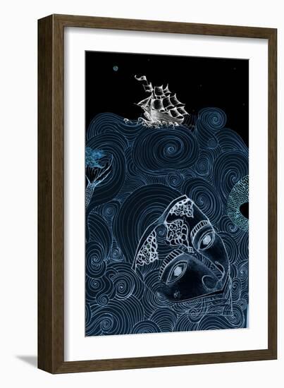 Sea Monsters, 2020 (mixed media)-Nancy Moniz Charalambous-Framed Giclee Print