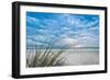 Sea Oat Curl of Sunset-Mary Lou Johnson-Framed Photo