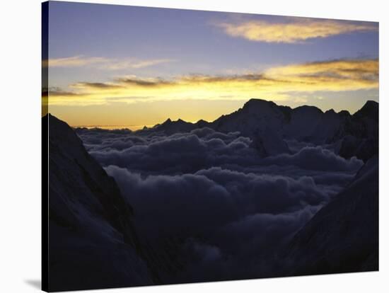 Sea of Clouds Over Pumori-Michael Brown-Stretched Canvas