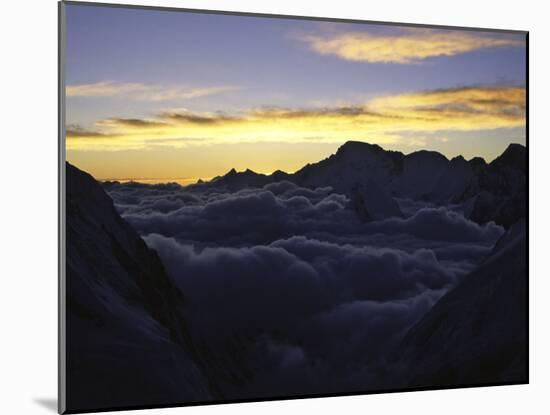 Sea of Clouds Over Pumori-Michael Brown-Mounted Premium Photographic Print