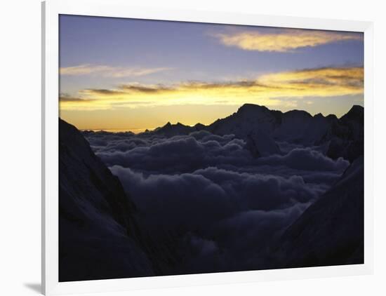 Sea of Clouds Over Pumori-Michael Brown-Framed Premium Photographic Print