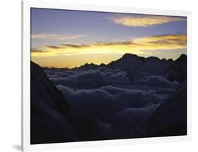 Sea of Clouds Over Pumori-Michael Brown-Framed Premium Photographic Print