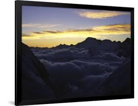 Sea of Clouds Over Pumori-Michael Brown-Framed Premium Photographic Print