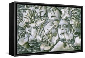 Sea of Faces 2, 1984-Evelyn Williams-Framed Stretched Canvas