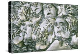 Sea of Faces 2, 1984-Evelyn Williams-Stretched Canvas