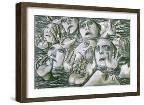 Sea of Faces 2, 1984-Evelyn Williams-Framed Giclee Print