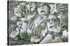 Sea of Faces 2, 1984-Evelyn Williams-Stretched Canvas