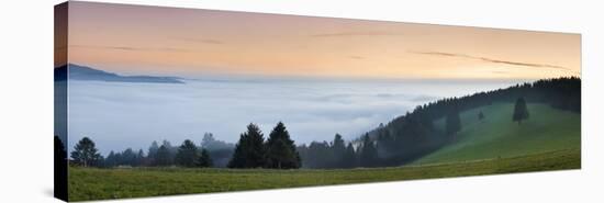 Sea of Fog, View from Schauinsland Mountain, Black Forest, Baden Wurttemberg, Germany, Europe-Markus Lange-Stretched Canvas