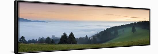 Sea of Fog, View from Schauinsland Mountain, Black Forest, Baden Wurttemberg, Germany, Europe-Markus Lange-Framed Photographic Print