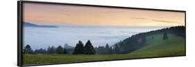 Sea of Fog, View from Schauinsland Mountain, Black Forest, Baden Wurttemberg, Germany, Europe-Markus Lange-Framed Photographic Print