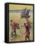 Sea of Galilee - fisherman as in time of Jesus-James Clark-Framed Stretched Canvas