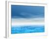 Sea or Ocean Water Waves and Sky Cloudscape-bestdesign36-Framed Photographic Print