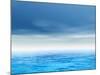 Sea or Ocean Water Waves and Sky Cloudscape-bestdesign36-Mounted Photographic Print