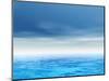 Sea or Ocean Water Waves and Sky Cloudscape-bestdesign36-Mounted Photographic Print