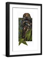 Sea Otter-Tim Knepp-Framed Giclee Print