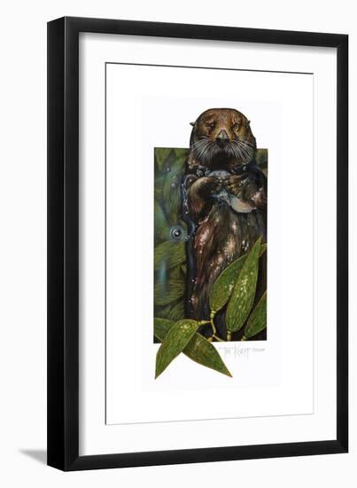 Sea Otter-Tim Knepp-Framed Giclee Print