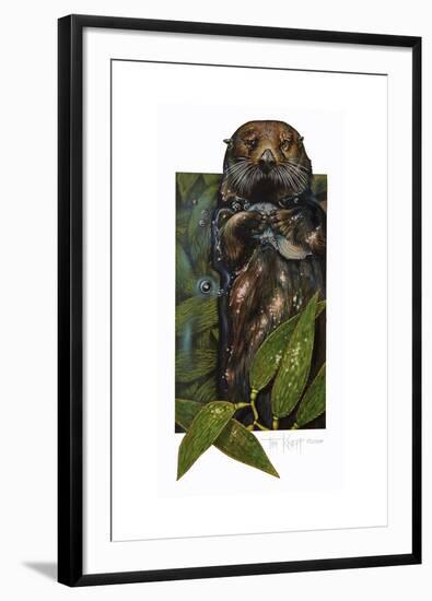 Sea Otter-Tim Knepp-Framed Giclee Print