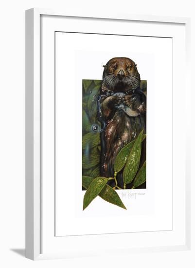 Sea Otter-Tim Knepp-Framed Giclee Print