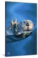 Sea Otter-Lantern Press-Stretched Canvas