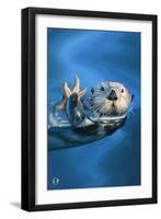 Sea Otter-Lantern Press-Framed Art Print