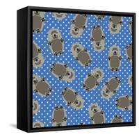 Sea Otters-Joanne Paynter Design-Framed Stretched Canvas