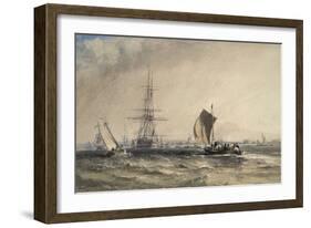 Sea Piece-George the Elder Chambers-Framed Giclee Print