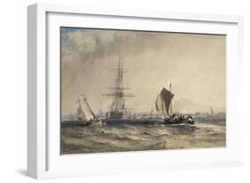 Sea Piece-George the Elder Chambers-Framed Giclee Print