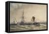 Sea Piece-George the Elder Chambers-Framed Stretched Canvas