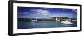 Sea Plane and Yacht, Hamilton Island, Great Barrier Reef, Queensland, Australia, Pacific-null-Framed Photographic Print