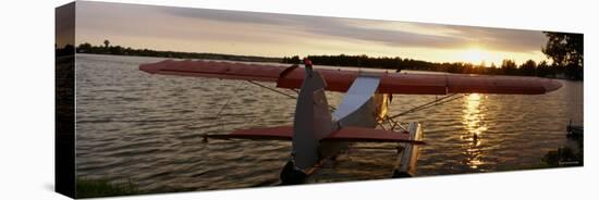 Sea Plane, Lake Spenard, Anchorage, Alaska, USA-null-Stretched Canvas