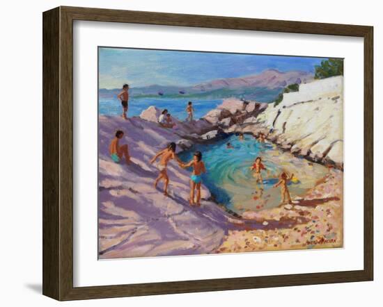 Sea Pool, Croatia-Andrew Macara-Framed Giclee Print