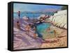 Sea Pool, Croatia-Andrew Macara-Framed Stretched Canvas