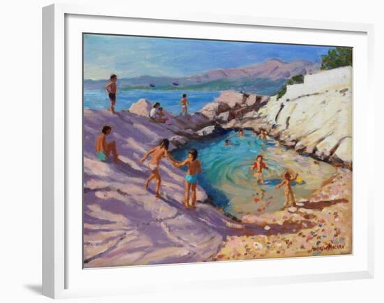 Sea Pool, Croatia-Andrew Macara-Framed Giclee Print