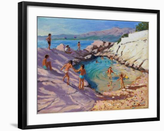 Sea Pool, Croatia-Andrew Macara-Framed Giclee Print