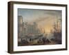 Sea Port at Sunset, 1639-Claude Lorraine-Framed Giclee Print