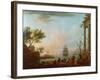 Sea Port, Sunrise, 1757-Claude Joseph Vernet-Framed Giclee Print