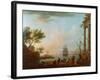 Sea Port, Sunrise, 1757-Claude Joseph Vernet-Framed Giclee Print