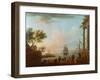 Sea Port, Sunrise, 1757-Claude Joseph Vernet-Framed Giclee Print