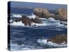 Sea Pounding Rocks on the Coast on the Cote Sauvage on Ouessant Island, Brittany, France, Europe-Thouvenin Guy-Stretched Canvas