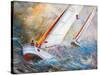 Sea Regatta At A Gale-balaikin2009-Stretched Canvas