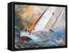 Sea Regatta At A Gale-balaikin2009-Framed Stretched Canvas