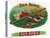 Sea Robin Brand Cigar Box Label, Fishing-Lantern Press-Stretched Canvas