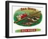 Sea Robin Brand Cigar Box Label, Fishing-Lantern Press-Framed Art Print