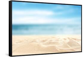 Sea Sand Sky and Summer Day-S_Photo-Framed Stretched Canvas